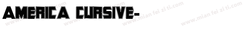 America cursive字体转换